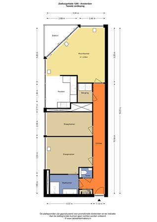 Floorplan - Zeeburgerkade 1200, 1019 VK Amsterdam